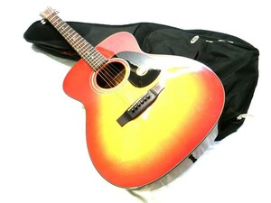 1000円スタート アコースティックギター Aria Dreadnought EST1956 ソフトケース付 アリア ドレッドノート 弦楽器 6弦 音楽 演奏 11 HH43★