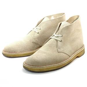 即決 Clarks Desert Boot GB 8.5 US 7 デザートブーツ クラークス メンズ サンドスエード 本革 チャッカブーツ 本皮 革靴 カジュアル 通学