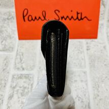 美品 ポールスミス PaulSmith ラブレター ハート 長財布 ロングウォレット かわいい ブラック レディース メンズ ユニセックス 8571_画像6