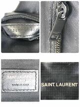 ■超希少■定価5.2万円■SAINT LAUREN PARIS サンローランパリ　NUXX ヌックス　コンパクトウォレット　三つ折り　イタリア製　ブラック_画像9