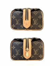 ■外観美品■超希少■LOUIS VUITTON ルイヴィトン　モノグラム　トゥルース パット プレシオン　ポーチ　M47636 PVC×レザー 刻印あり_画像3