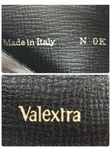 ■希少高級品■Valextra ヴァレクストラ　札入れ　二つ折り財布　レザー　ブラック　イタリア製　刻印あり_画像9