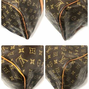 LOUIS VUITTON ルイヴィトン モノグラム サックスプール45 ボストンバッグ PVC×レザー M41624 ブラウン ECLAIR社ファスナーの画像5