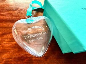 日本未発売Tiffany & Co. ティファニー　ハート　クリスタルガラスオーナメント　