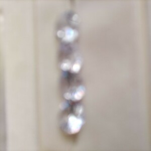 人工ダイヤモンド、キュービックジルコニア、10mm，ラウンドブリリアントカット、４個セット、