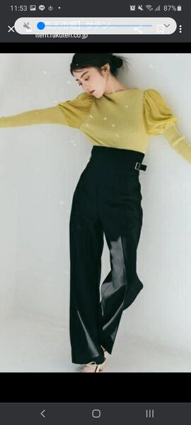 新品タグ付 JILL byJILL STUART パンツ ◇サテンストレートパンツ