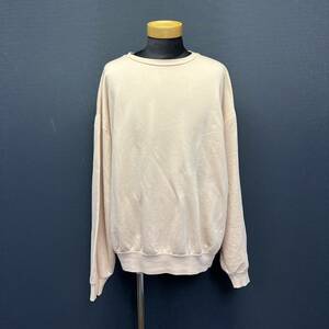 AURALEE CREW NECK SWEAT SHIRT オーラリー クルーネック スウェット シャツ size 4 ベージュ 長袖 オーバーサイズ