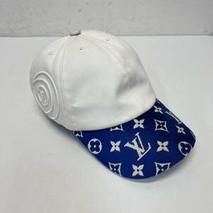 Louis Vuitton LV much Cap ルイスヴィトン LV マッチ キャップ size FREE ブルー/ホワイト メンズ 被り物 総柄