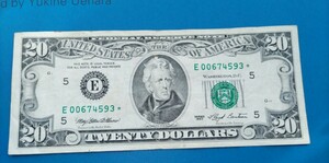 アメリカ 20ドル紙幣 スターノート　1993年