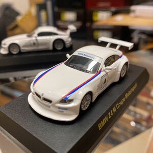 残り僅か　1/64 京商 サンクス　BMW & MINI Z4 M クーペ　モータースポーツ　白　ホワイト　#4