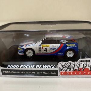 ラスト　1/64 CM‘s シーエムズ　ラリーカーコレクション　フォード　フォーカス　RS WRC01 2001 モンテカルロ　#4