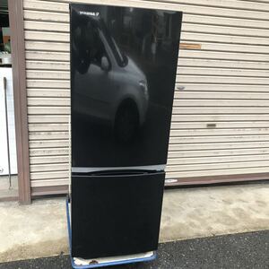 11-5■ 東芝 TOSHIBA 2019年 GR-P15BS 153L 2ドア 冷凍冷蔵庫 広島市内にて直取り可！ブラック 153L ノンフロン 現状品