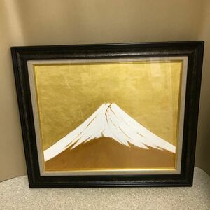 Art Auction 11-36 ■绘画金高雅史富士山搜索]山水画护身符画富士框框约。 70 x 81 黄金艺术品个展现状, 绘画, 油画, 自然, 山水画