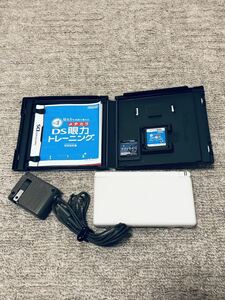 ニンテンドーDS lite クリスタルホワイト ソフト付 送料無料