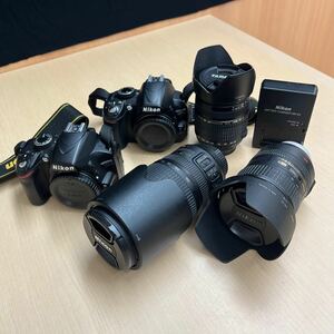 ニコン デジタル一眼/D3200/D3100 + レンズ/DX AF-S NIKKOR 18-200mm 1:3.5-5.6G VR + ED AF-S NIKKOR 70-300mm 1:4.5-5.6VR他1本おまとめ