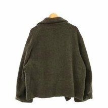 URU ウル 16/AW 16FUJ11 ALPACA BLOUSON アルパカブルゾン ジャケット 2 M グレー ウール アウター 内ボタン欠品_画像2