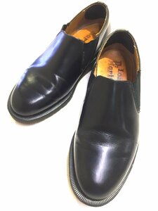 イングランド製 DR.MARTENS ドクターマーチン LOAKE ローク 別注モデル レザーシューズ サイドゴアローカットブーツ UK7 26cm ブラック