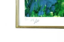 ◆錵◆ 真作保証 アンヘレス・セレセダ「春の庭」 キャンバスにジークレー 24/30 直筆サイン T[N117]S/23.11廻/SI/(200)_画像6