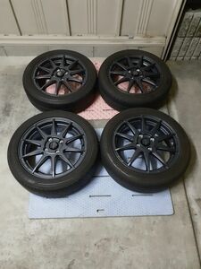 共豊 サーキュラー Ｃ１０Ｒ １５インチ ＴＯＹＯ トランパス ＬＵＫ　165/55r15　２０２１年製　４本タイヤホイールセット