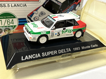 1/64 CM'S LANCIA SUPER DELTA 1993 モンテカルロ ラリーカーコレクション SS.5 ランチア デルタ EVO トティップカラー Totip シーエムズ_画像1