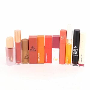 イニスフリー/スタイルナンダ他 リップカラー等 11点セット まとめて 大量 コスメ やや難有 レディース innisfree etc.