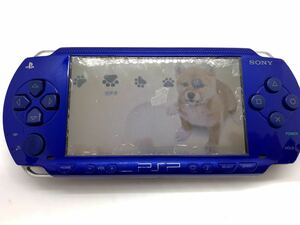 動作品　ジャンク プレイステーション・ポータブル メタリックブルー PSP1000 ジャンク