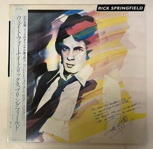 【708】帯付 インサート付 国内盤 LP Rick Springfield / Wait For Night / リック・スプリングフィールド ウェイト・フォー・ナイト 