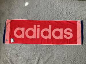 ★新品 未使用 タグ付き★adidas アディダス 大判 109×35cm スポーツタオル Ag配合 抗菌防臭加工品 フェイスタオル バスタオル 銀