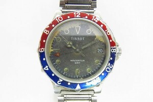 O157-Y32-288◎ TISSOT ティソ NAVIGATOR GMT メンズ クォーツ 腕時計 現状品③◎