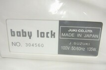 M263-Y25-1608 美品 JUKI ジューキ BABYLOCK ベビーロック BL700 ロックミシン KNIT SEWING CLUB KIMIE SATO PETITLINE 現状品①＠_画像4