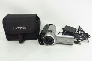 N234-Y25-1702 VICTOR ビクター GZHD5-S デジタルビデオカメラ 2008年製 通電確認済み 現状品①