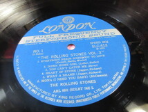 LP盤　　ローリング・ストーンズ　第3集　THE ROLLING STONES VOL.3 レコード　SLC-412_画像3