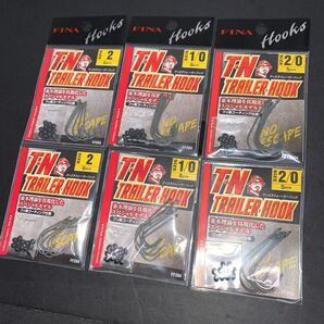 NO.2392 ハヤブサ TN トレーラーフック 2 1/0 2/0 未開封品6点セット