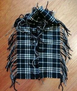 BURBERRY バーバリー カシミヤ フリンジマフラー