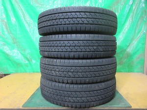 BRIDGESTONE VL1 165R14 4本 No.3919上 スタッドレス 冬タイヤ 70％残溝