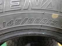 GOODYEAR ICE NAVI 7 145/80R13 4本 No.4027上 スタッドレス 冬タイヤ 70％残溝_画像9