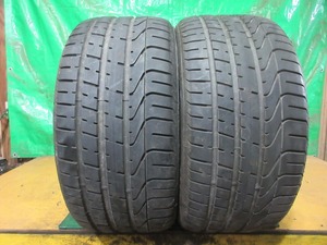 PIRELLI P ZERO 255/35ZR18 2本 No.4067上 オンロード 夏タイヤ 80％残溝