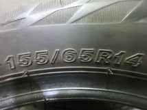 BRIDGESTONE VRX2 155/65R14 4本 No.4167上 スタッドレス 冬タイヤ 70％残溝_画像9