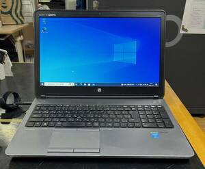 HP ProBook 650 G1 Windows10 Pro クリーンインストールにて起動確認 Intel Core i5-4500M HDD 320GB RAM 12GB 