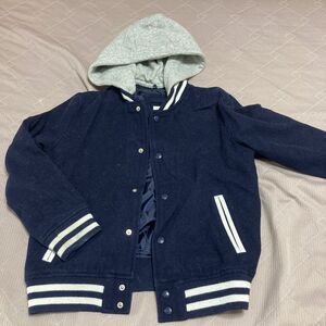 GAP スタジャン　フード　GAP kids Lサイズ　140 ネイビー　ブルゾン　