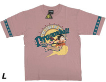 即決新品 ドラゴンボール 半袖Tシャツ サイズL ビッグシルエット ピンク系 送料無料_画像1