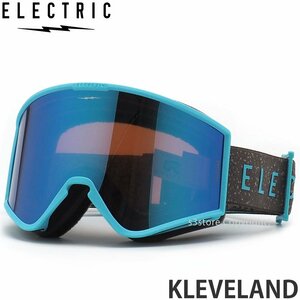 1円～ 23-24 ELECTRIC KLEVELAND DELPHI SPECKLE BLUE CHROME CONTRAST エレクトリック スノボ ゴーグル ASIANFIT 2024 [同梱不可]