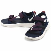 1円～ NIKE VISTA SANDAL MIDNIGHT NVY/SAIL-TEAM RED 25.0cm ナイキ サンダル 靴 アウトドア ストラップ ベルクロ SANDAL [同梱不可]_画像1