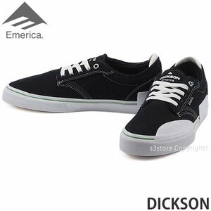 1円～ EMERICA DICKSON BLACK/WHITE 30.0cm エメリカ スニーカー メンズ スケートボード スケボー スケシュー [同梱不可]