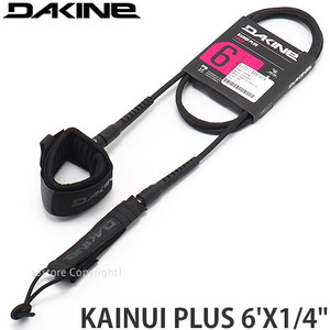 1円～ DAKINE KAINUI PLUS 6ft×1/4in BLK ダカイン カイヌイ プラス リーシュ サーフィン サーフギア [同梱不可]