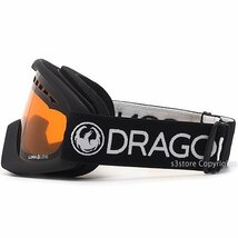 1円～ DRAGON DX BLACK LUMALENS AMBER ドラゴン ディーエックス スノーボード スノボー スキー SNOWBOARD SKI GOGGLE [同梱不可]_画像2