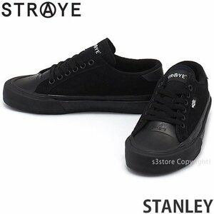 1円～ STRAYE STANLEY Triple Black Suede 23.5cm ストレイ スニーカー シューズ 靴 スケシュー スケートボード スケボー [同梱不可]