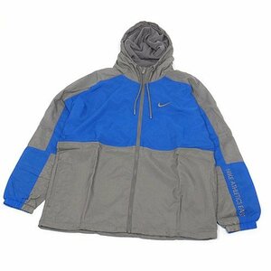 1円～ NIKE NSW CB I2SP ウーブン フーディ ジャケット フラットピューター/ハイパーロイヤル/FP L パーカー フード 運動 [同梱不可]