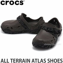 1円～ CROCS ALL TERRAIN ATLAS ESPRESSO / BLACK 23.0cm クロックス クロッグ サンダル アウトドア ユニセックス [同梱不可]_画像1