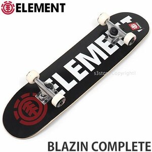 1円～ ELEMENT BLAZIN COMPLETE Blk 7.375 エレメント ブレイジン コンプリート デッキ スケートボード スケボー 組立済 [同梱不可]